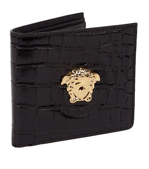 versace collection medusa wallet|Versace leather wallet strap.